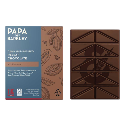 Papa & barkley - RELEAF MILK CHOCOLATE THC