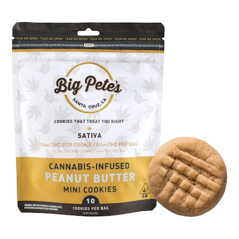 Big pete's treats - SATIVA PEANUT BUTTER COOKIES 10 PACK