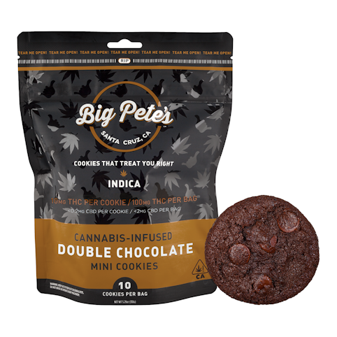 Big pete's treats - INDICA DOUBLE CHOCOLATE COOKIES 10 PACK