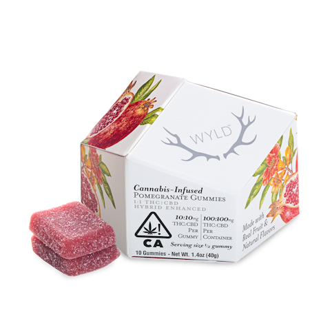 Wyld - POMEGRANATE 1:1 CBD GUMMIES