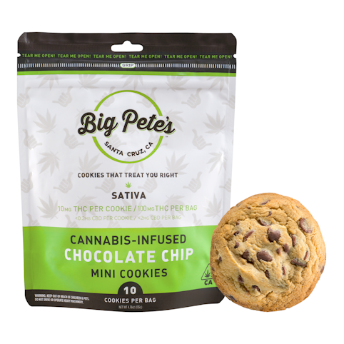 Big pete's treats - SATIVA CHOCOLATE CHIP COOKIES 10 PACK
